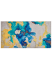 Beliani Kurzflor CEYHAN in Bunt/Weiß/Blau - (W) 80 x (H) 0.5 x (L) 150 cm