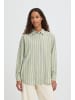 ICHI Hemd langarm IHFLUCA Loose fit in GREEN STRIPE