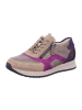WALDLÄUFER Lowtop-Sneaker Vicky in taupe/bronce/fuchsia