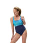 Speedo Contour Eclipse Shaping Schwimmanzug mit verstellbaren Trägern in Blau