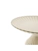 Almina Bloomy Servierplatte ø27 cm, mit Fuß & floraler Struktur - elegant in Creme