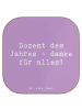 Mr. & Mrs. Panda Coaster Spruch Dozent des Jahres mit Spruch in Lavendeltraum