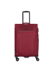D&N Travel Line 9704 4 Rollen Trolley M 68 cm mit Dehnfalte dark red