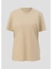 QS T-Shirt kurzarm in Beige