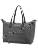 Guess Shopper Latona Carryon Large Tote in Coal Logo