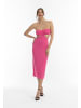 faina Damen Midikleid Mit Cut-Outs in Pink