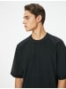 KOTON T-shirt in Schwarz