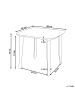 Beliani Gartentisch SORICO in Grau - (W) 86 x (H) 77 x (L) 86 cm