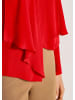MADELEINE Elegante Bluse mit asymmetrischem Saum in rot