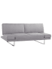 Beliani 2-Sitzer Sofa YORK in Grau/Silber - (W) 190 x (H) 81 x (L) 89 cm
