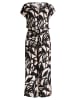 BETTY & CO Jumpsuit mit U-Boot-Ausschnitt in Black/Nature
