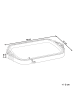 Beliani Serviergeschirr ASIUT in Braun/Grau - (W) 46 x (H) 3 x (L) 31 cm