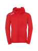 Kempa Trainingsjacke PLAYER HOOD JACKET Kids in rot/weiß