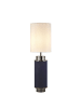 Licht-Erlebnisse Tischlampe (B)22 x (L)22 x (H)72 cm in Blau Weiß Nickel