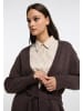 VINAJA Women Strick Long Cardigan in Braun
