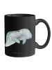 Mr. & Mrs. Panda Kaffeetasse Seekuh Chillen ohne Spruch in Schwarz
