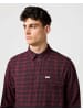Wrangler Langarmhemd 1 Pkt Flannel in Black Wine