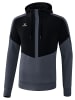 erima Squad Kapuzensweat in schwarz/slate grey