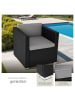 tectake Rattansessel  Lignano 70 x 69 x 65cm, schwarz