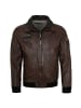 deercraft Lederblouson Lammnappa in Kastanienbraun