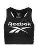 Reebok Sport-BH Identity in schwarz / weiß