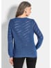 GOLDNER Strickpullover Eleganter Langarm-Strick mit Glanz in royalblau