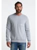 DreiMaster Maritim Sweatshirt Mit Rundhals in Hellgrau Melange