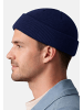 Yuhu Fisherman Beanie aus Polyester Unisex Mütze in Dunkel-Blau