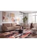 Beliani 3-Sitzer Sofa SKARO in Braun/Schwarz - (W) 214 x (H) 87 x (L) 89 cm