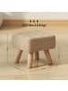 HOMCOM Fußhocker-27L x 27B x 26H cm-Braun
