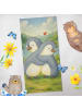 Mr. & Mrs. Panda Sporthandtuch Pinguine Kuscheln Design ohne Spruch in Grau Pastell
