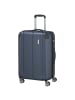 travelite City - 4-Rollen-Trolley erw. M 68 cm (rot) in marine