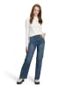 CARTOON Stretch-Jeans mit Strass in Dark Blue Denim