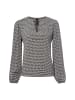 MARC CAIN COLLECTIONS Bluse in grau schwarz - 0001