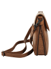 SPIKES & SPARROW Umhängetasche echt Leder in cognac