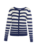 usha BLUE LABEL Damen Strickjacke in Marine Wollweiss