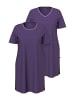 Ulla Popken Nachthemd in aubergine