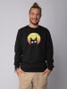 wat? Apparel Sweatshirt Sunset Cat in Schwarz