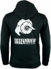 GUGGEN MOUNTAIN Kapuzenpullover Fleece Hoodie mit Logo in Schwarz