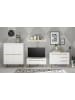 Furn.Design Wandboard weiß matt, Eiche, Wandregal 107 cm skandinavisches Design