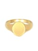 KUZZOI Ring 925 Sterling Silber Siegelring in Gold