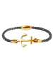 Adeliás Damen Armband Anker aus Edelstahl 18 cm in gold