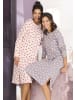 VIVANCE DREAMS Nachthemd in taupe + rosa