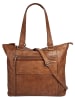 SPIKES & SPARROW Shopper echt Leder in cognac