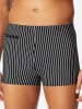 Schiesser Boxer-Badehose Ocean Swim in blau, schwarz