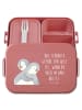 Mr. & Mrs. Panda Lunchbox Pinguine Kuscheln Motiv mit Spruch in Rot Pastell