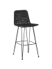 Beliani 2-tlg Barhocker CASSITA in Schwarz