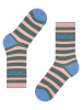 Burlington Socken Colour-Block Stripe in Dark jade