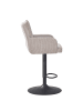 home24 home24 Barstuhl aus Textil im modernen Stil (2er-Set) in Beige
