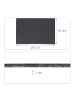 relaxdays 8 x Schieferplatte in Anthrazit - (B)26 x (T)16 cm